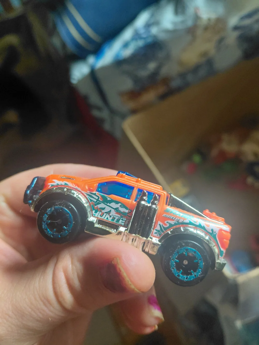 Zuru Metal Machines Wild Thing die-cast truck in an orange colorway